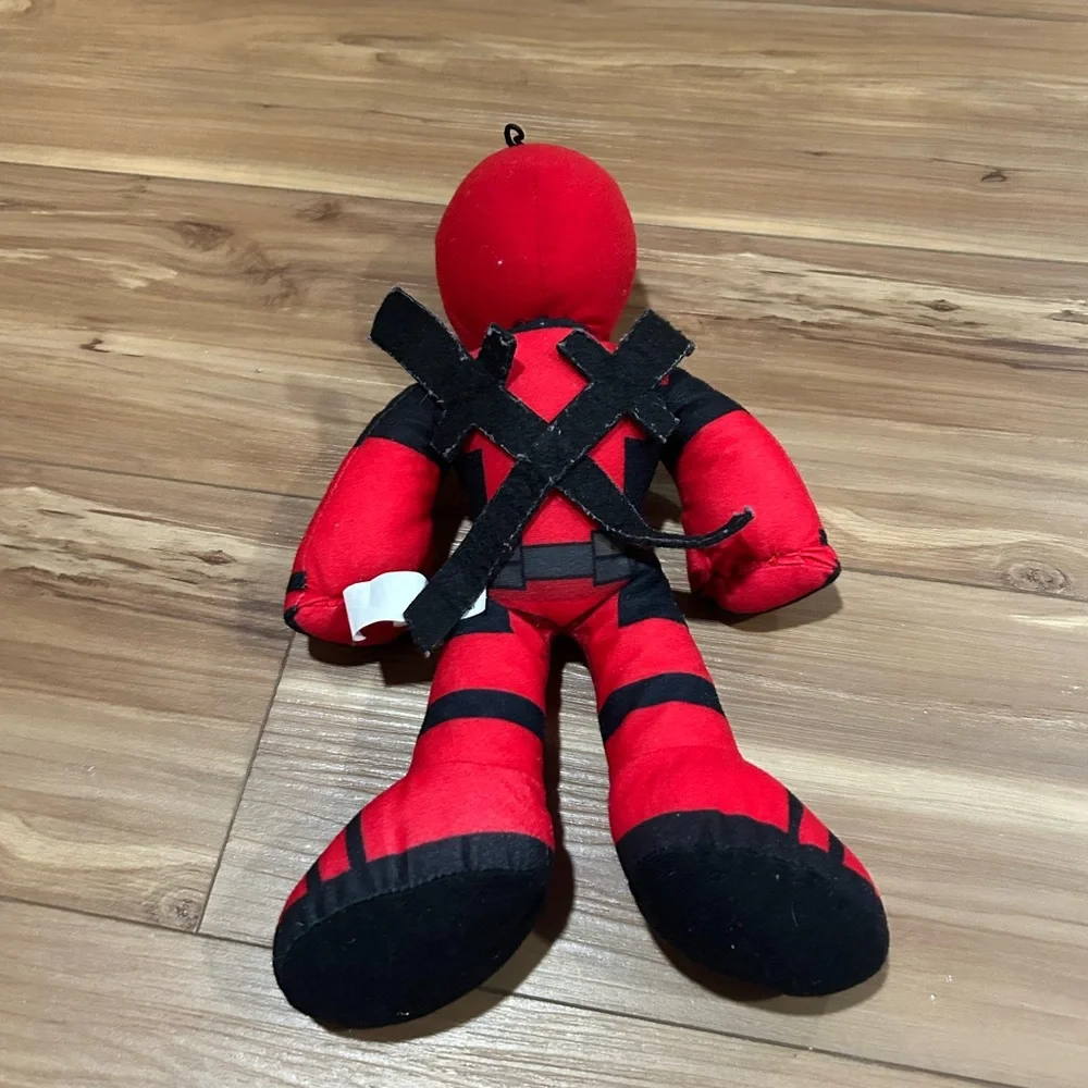 Marvel Deadpool Red and Black Stuffed Animal Plush